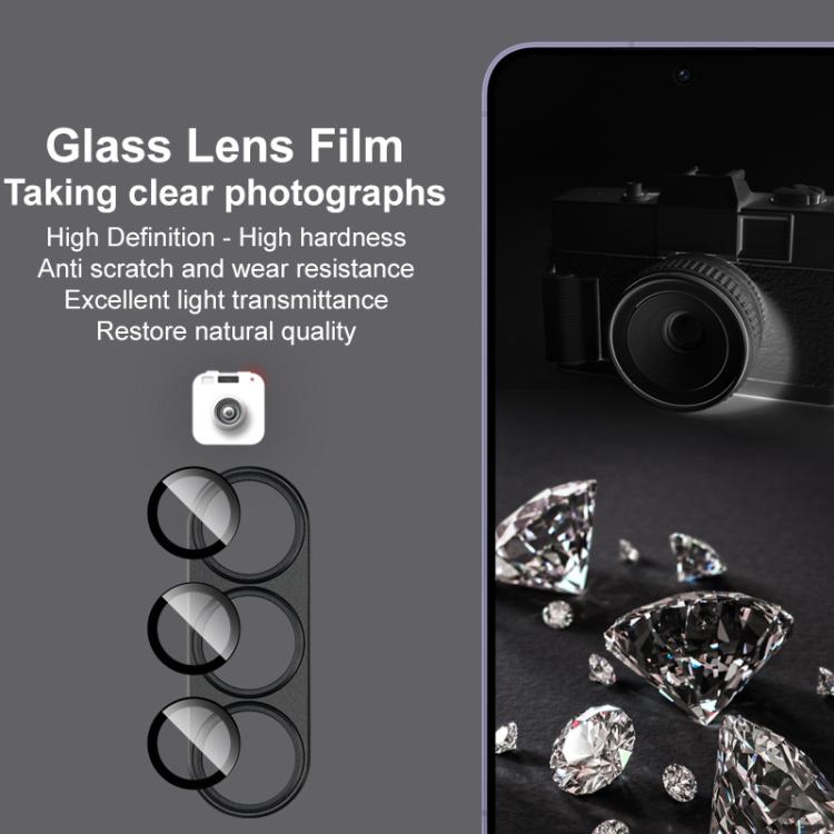 For Samsung Galaxy S25 5G IMAK Metal Armor Premium Camera Protector Film - Black