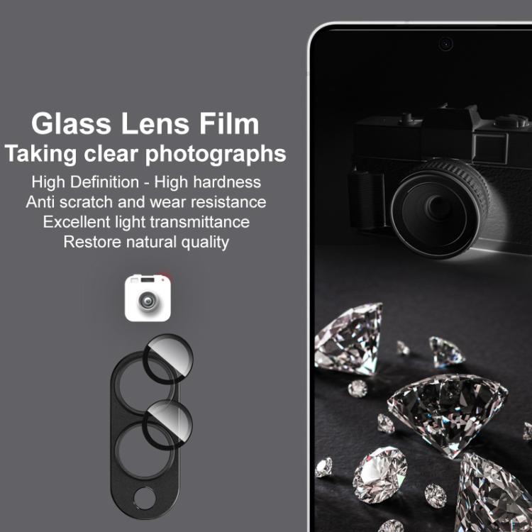 For Samsung Galaxy S25 Edge 5G IMAK Metal Armor Premium Camera Protector Film - Black
