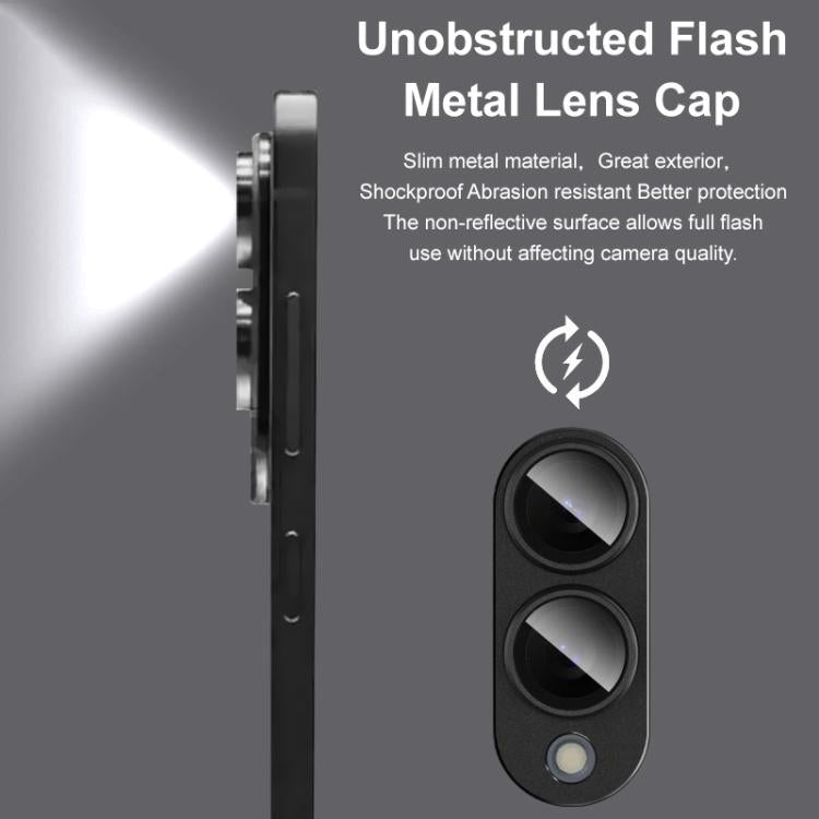 For Samsung Galaxy S25 Edge 5G IMAK Metal Armor Premium Camera Protector Film - Black