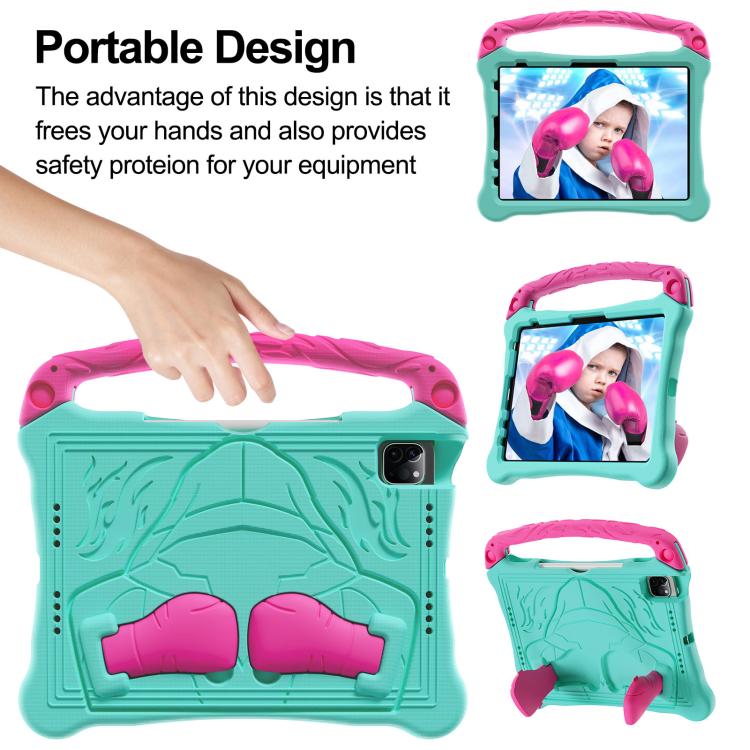 For iPad Pro 11 2025 / 2024 Boxing Series Kickstand EVA Shockproof Tablet Case with Shoulder Strap