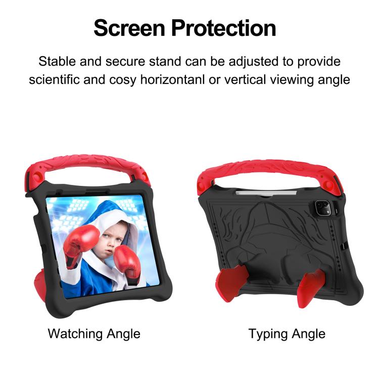 For iPad Pro 11 2025 / 2024 Boxing Series Kickstand EVA Shockproof Tablet Case with Shoulder Strap