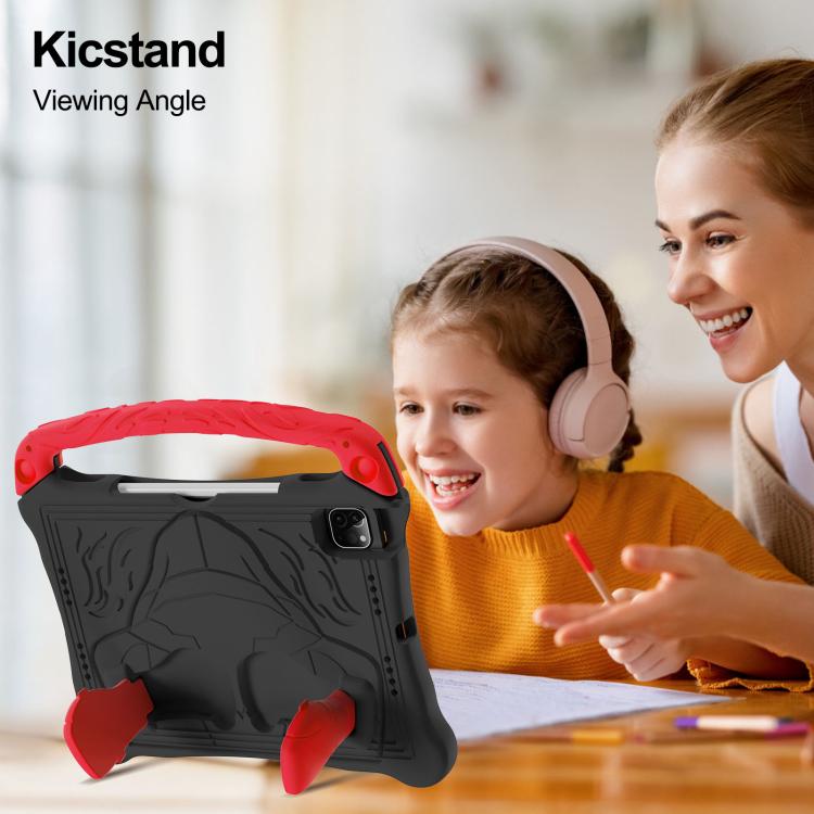 For iPad Pro 11 2025 / 2024 Boxing Series Kickstand EVA Shockproof Tablet Case with Shoulder Strap