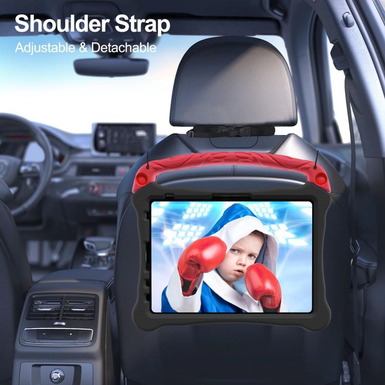 For iPad Pro 11 2025 / 2024 Boxing Series Kickstand EVA Shockproof Tablet Case with Shoulder Strap