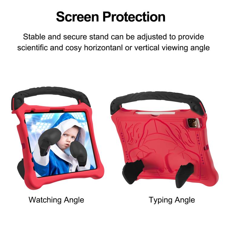 For iPad Pro 11 2025 / 2024 Boxing Series Kickstand EVA Shockproof Tablet Case with Shoulder Strap