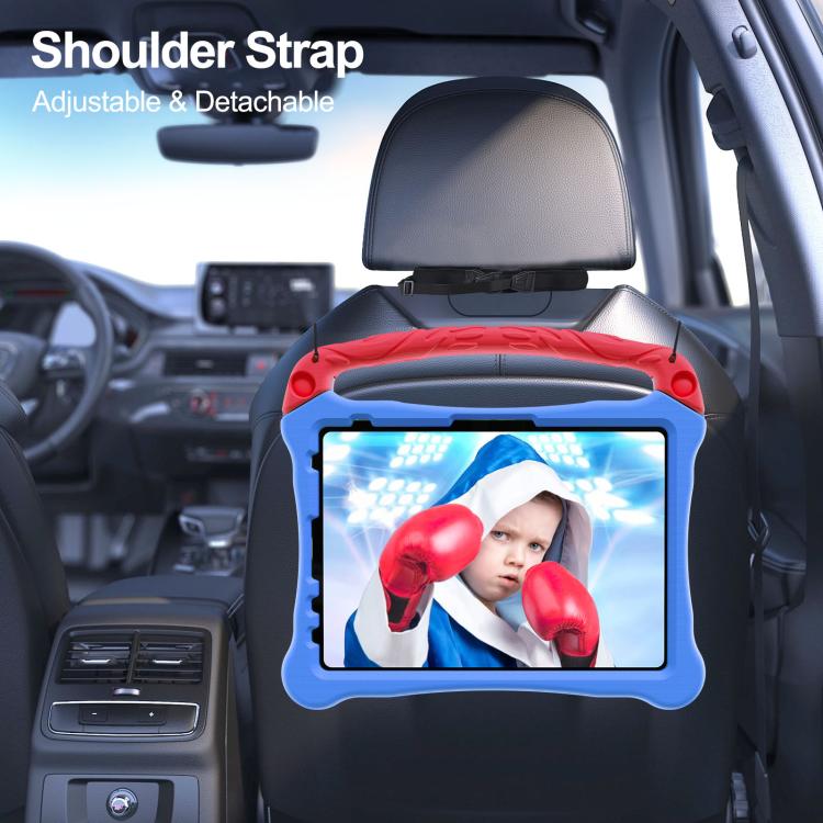 For iPad Pro 11 2025 / 2024 Boxing Series Kickstand EVA Shockproof Tablet Case with Shoulder Strap