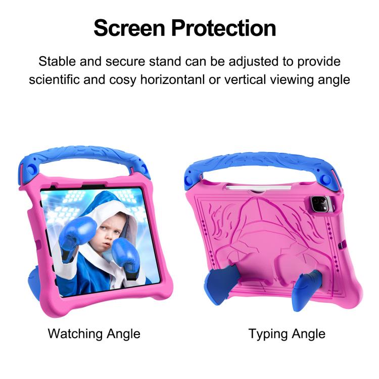 For iPad Pro 11 2025 / 2024 Boxing Series Kickstand EVA Shockproof Tablet Case with Shoulder Strap