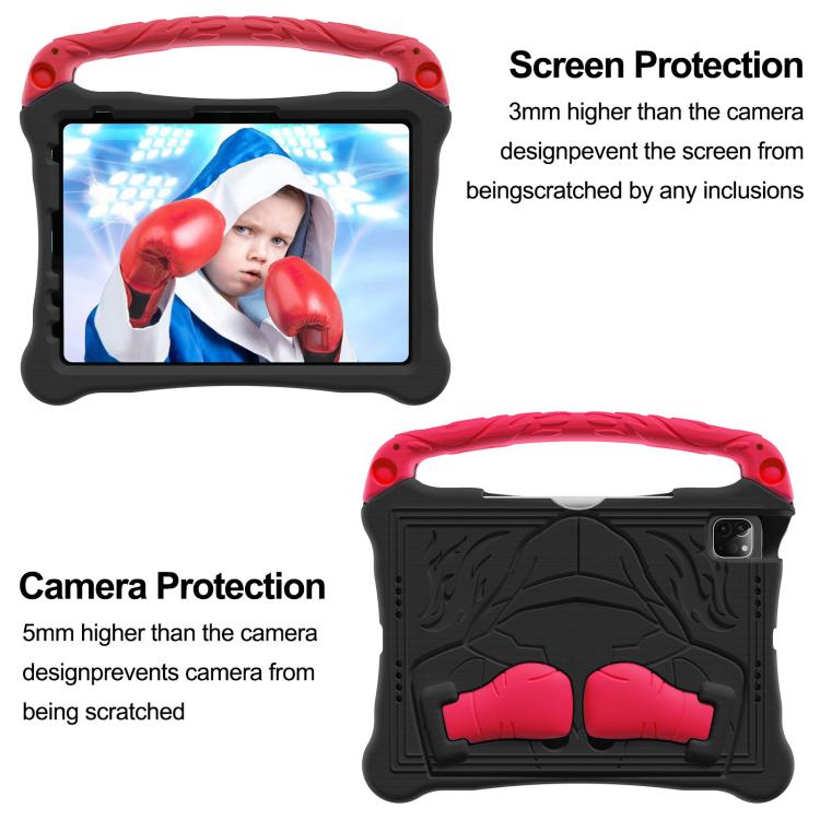 For iPad 2025 / 2022 Boxing Series Kickstand EVA Shockproof Tablet Case with Shoulder Strap