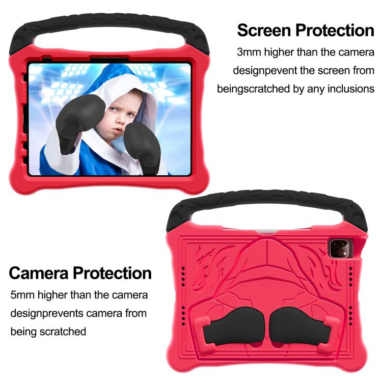 For iPad 2025 / 2022 Boxing Series Kickstand EVA Shockproof Tablet Case with Shoulder Strap