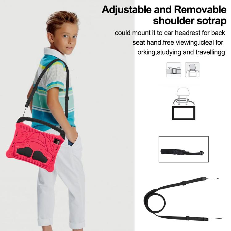 For iPad 2025 / 2022 Boxing Series Kickstand EVA Shockproof Tablet Case with Shoulder Strap