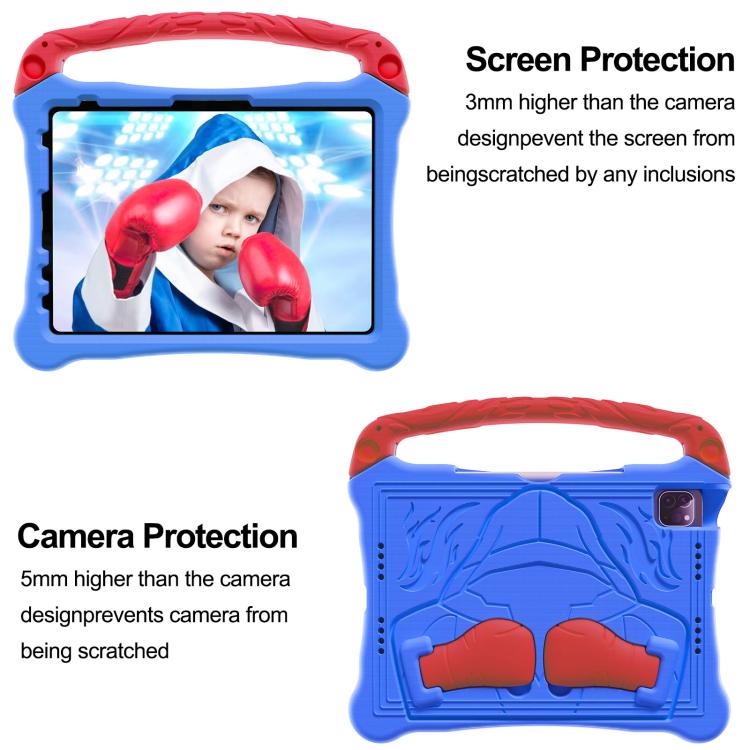For iPad 2025 / 2022 Boxing Series Kickstand EVA Shockproof Tablet Case with Shoulder Strap