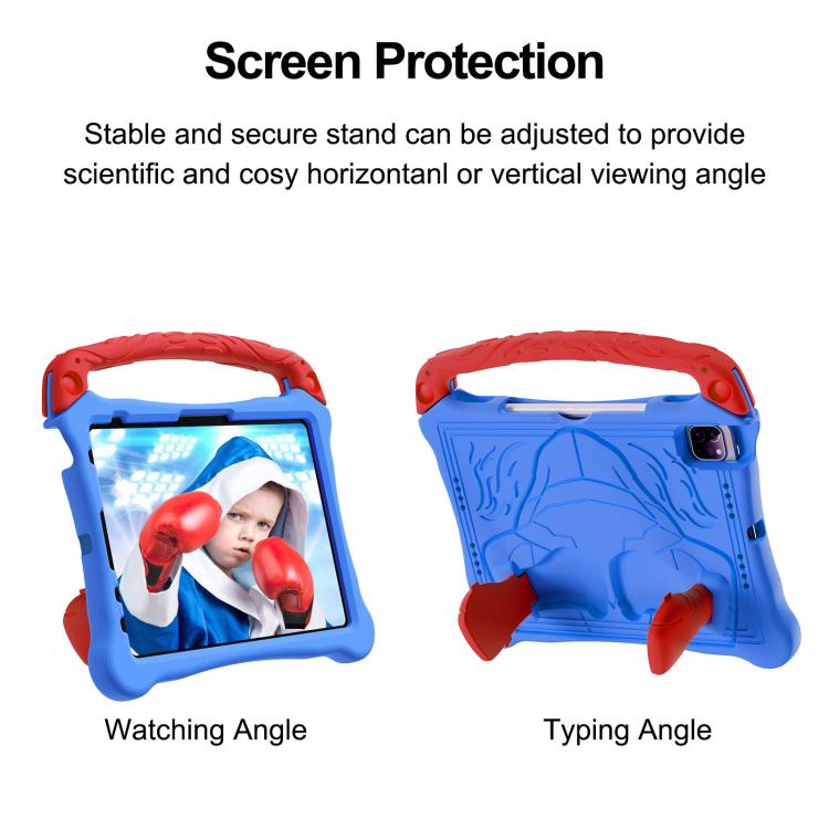 For iPad 2025 / 2022 Boxing Series Kickstand EVA Shockproof Tablet Case with Shoulder Strap