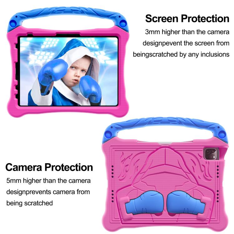 For iPad 2025 / 2022 Boxing Series Kickstand EVA Shockproof Tablet Case with Shoulder Strap