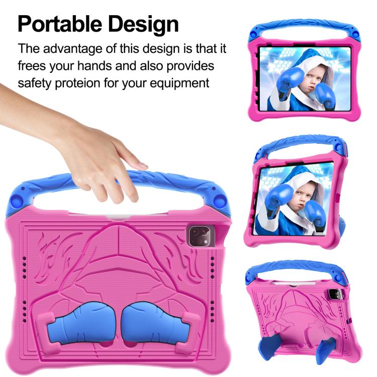 For iPad 2025 / 2022 Boxing Series Kickstand EVA Shockproof Tablet Case with Shoulder Strap