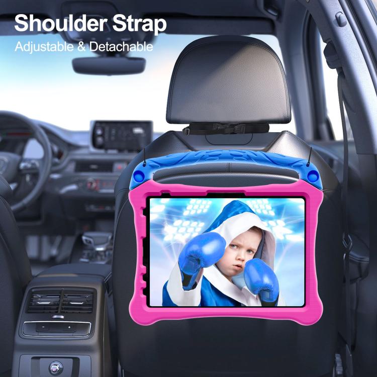 For iPad 2025 / 2022 Boxing Series Kickstand EVA Shockproof Tablet Case with Shoulder Strap
