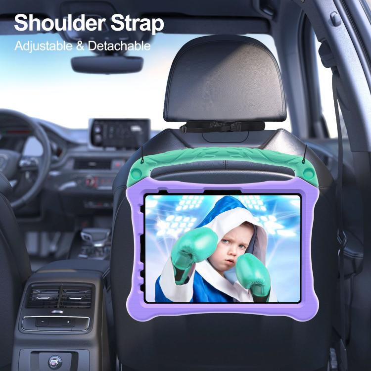 For iPad 2025 / 2022 Boxing Series Kickstand EVA Shockproof Tablet Case with Shoulder Strap