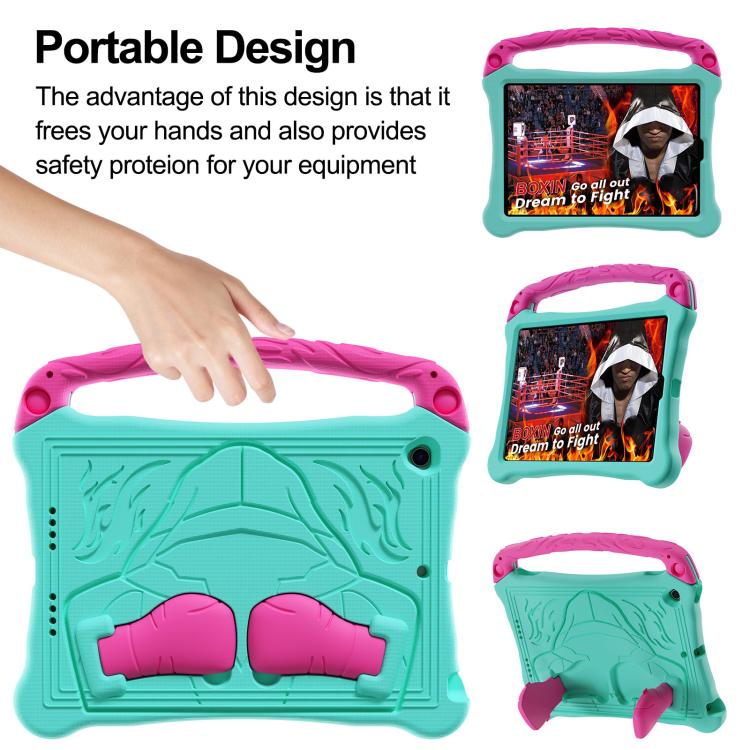 For iPad 10.2 2021 / 2020 / 2019 Boxing Series Kickstand EVA Shockproof Tablet Case with Shoulder Strap