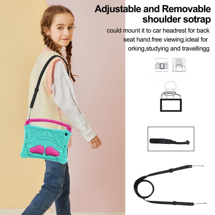 For iPad 10.2 2021 / 2020 / 2019 Boxing Series Kickstand EVA Shockproof Tablet Case with Shoulder Strap