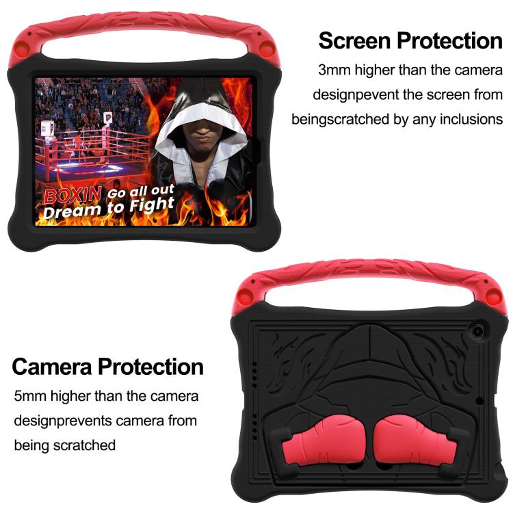 For iPad 10.2 2021 / 2020 / 2019 Boxing Series Kickstand EVA Shockproof Tablet Case with Shoulder Strap