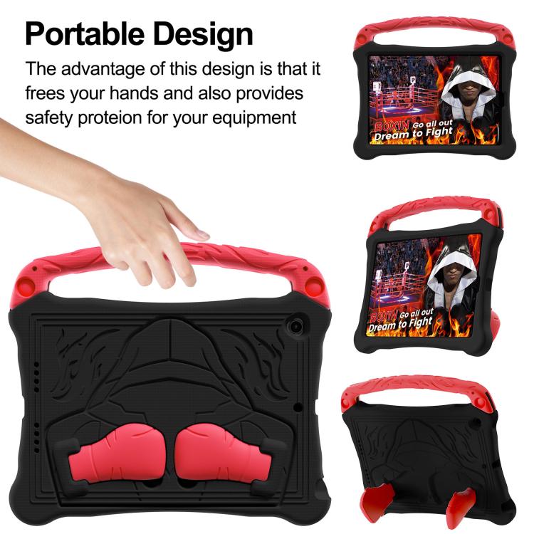 For iPad 10.2 2021 / 2020 / 2019 Boxing Series Kickstand EVA Shockproof Tablet Case with Shoulder Strap