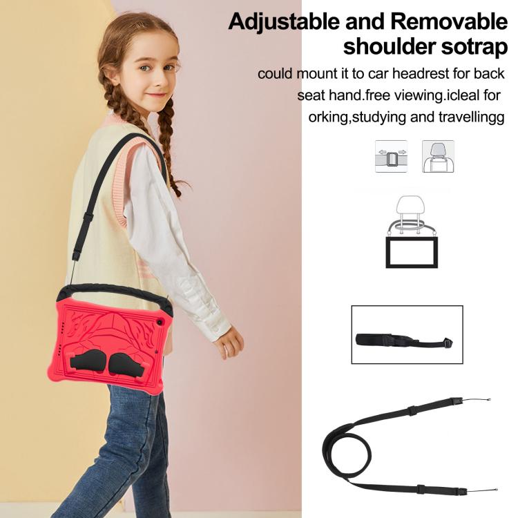 For iPad 10.2 2021 / 2020 / 2019 Boxing Series Kickstand EVA Shockproof Tablet Case with Shoulder Strap