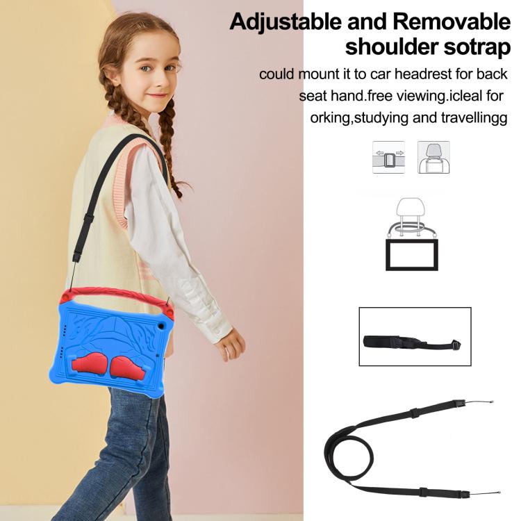 For iPad 10.2 2021 / 2020 / 2019 Boxing Series Kickstand EVA Shockproof Tablet Case with Shoulder Strap