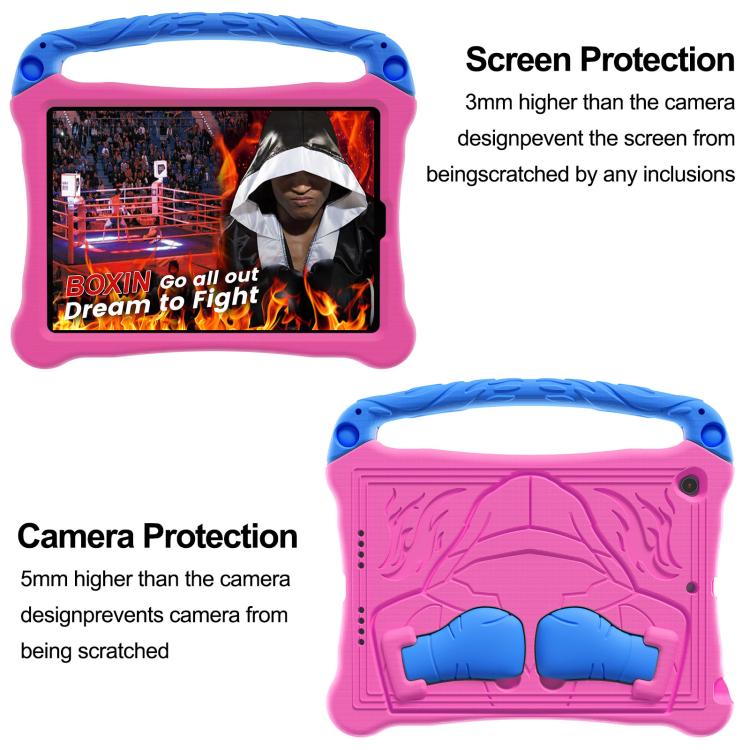 For iPad 10.2 2021 / 2020 / 2019 Boxing Series Kickstand EVA Shockproof Tablet Case with Shoulder Strap