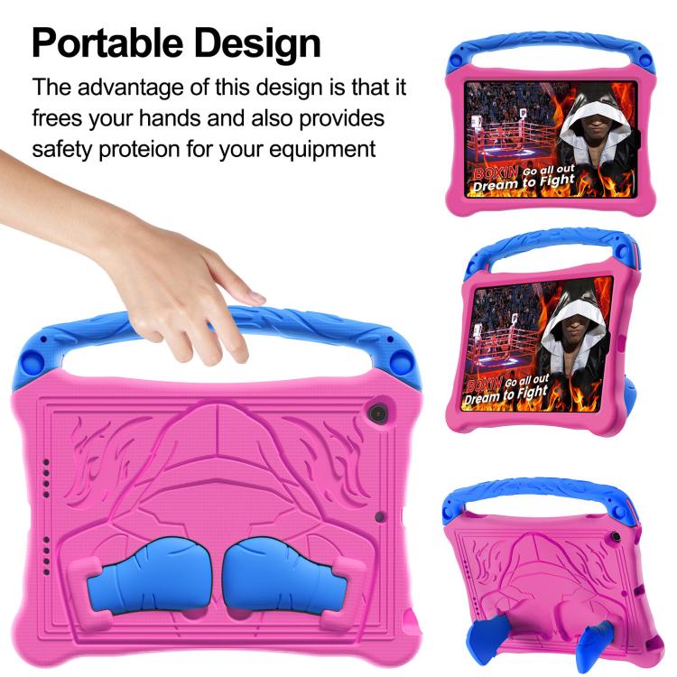For iPad 10.2 2021 / 2020 / 2019 Boxing Series Kickstand EVA Shockproof Tablet Case with Shoulder Strap