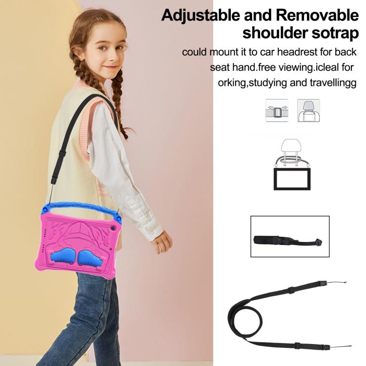 For iPad 10.2 2021 / 2020 / 2019 Boxing Series Kickstand EVA Shockproof Tablet Case with Shoulder Strap