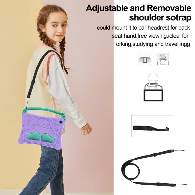For iPad 10.2 2021 / 2020 / 2019 Boxing Series Kickstand EVA Shockproof Tablet Case with Shoulder Strap