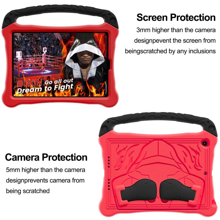 For iPad 10.5 2017 / Air 3 2019 Boxing Series Kickstand EVA Shockproof Tablet Case with Shoulder Strap