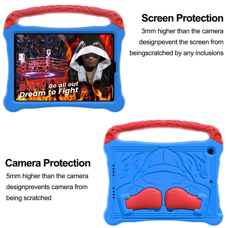 For iPad 10.5 2017 / Air 3 2019 Boxing Series Kickstand EVA Shockproof Tablet Case with Shoulder Strap