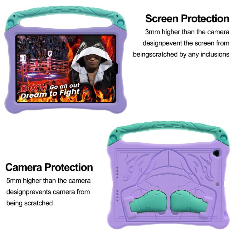 For iPad 10.5 2017 / Air 3 2019 Boxing Series Kickstand EVA Shockproof Tablet Case with Shoulder Strap
