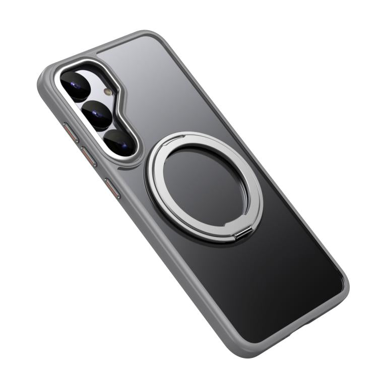 For Samsung Galaxy S25 5G Frosted 360 Degree MagSafe Magnetic Holder Phone Case