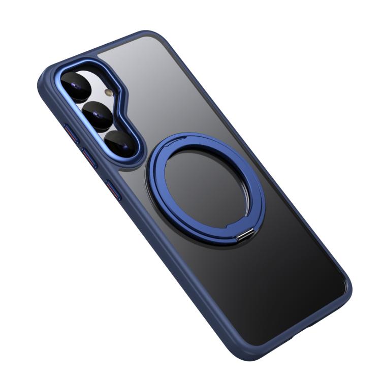 For Samsung Galaxy S25 5G Frosted 360 Degree MagSafe Magnetic Holder Phone Case