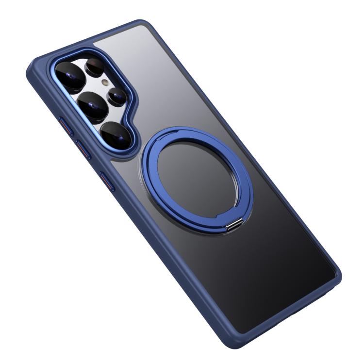 For Samsung Galaxy S25 Ultra 5G Frosted 360 Degree MagSafe Magnetic Holder Phone Case