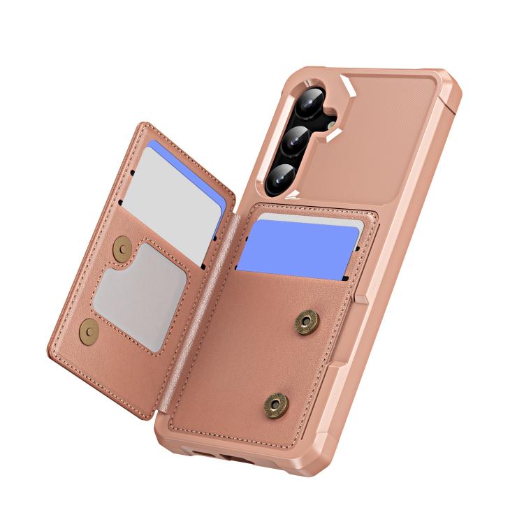 For Samsung Galaxy A55 5G Horizontal Flip Card Bag Holder Leather Phone Case