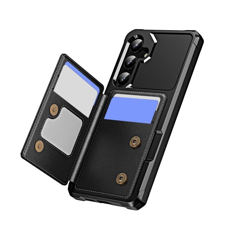For Samsung Galaxy A35 5G Horizontal Flip Card Bag Holder Leather Phone Case
