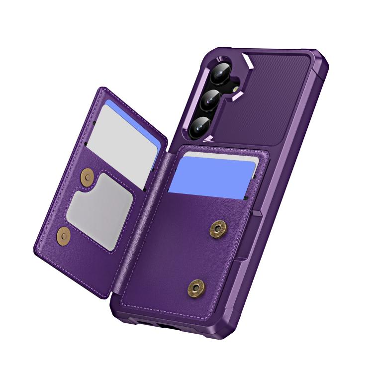 For Samsung Galaxy A35 5G Horizontal Flip Card Bag Holder Leather Phone Case