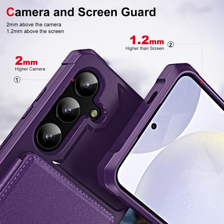 For Samsung Galaxy A35 5G Horizontal Flip Card Bag Holder Leather Phone Case