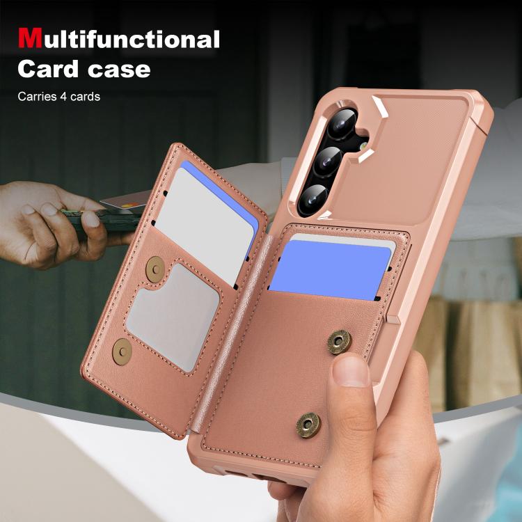 For Samsung Galaxy A35 5G Horizontal Flip Card Bag Holder Leather Phone Case