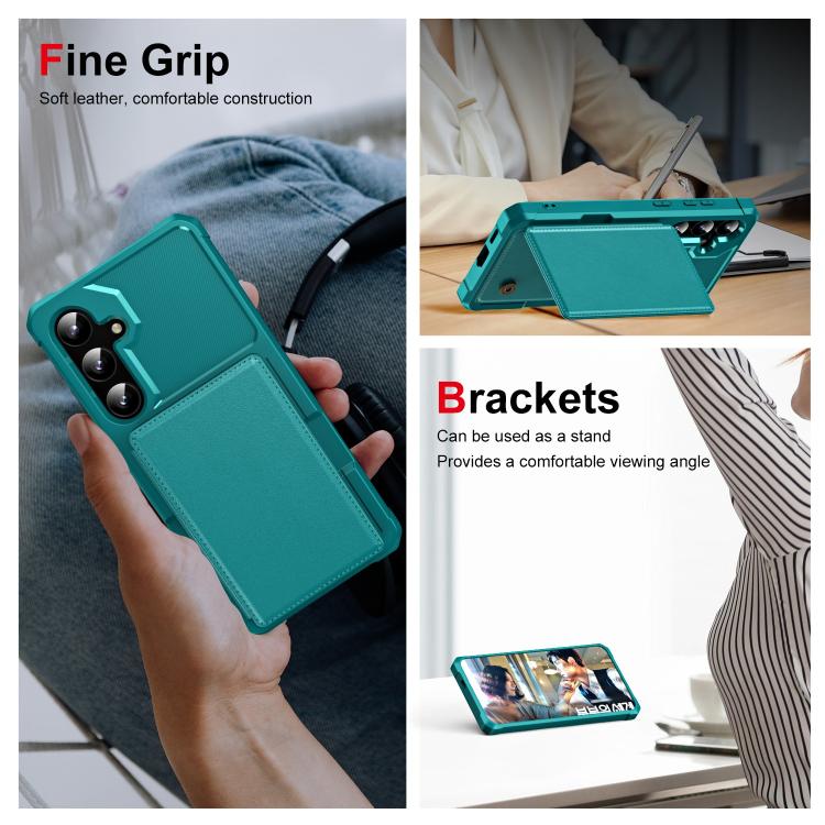 For Samsung Galaxy A35 5G Horizontal Flip Card Bag Holder Leather Phone Case
