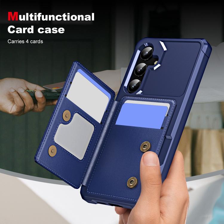 For Samsung Galaxy A35 5G Horizontal Flip Card Bag Holder Leather Phone Case