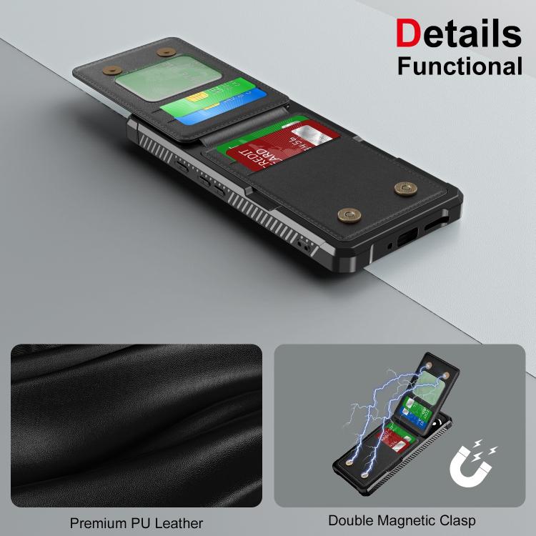 For Google Pixel 9 / 9 Pro Vertical Flip Card Bag Holder Leather Phone Case