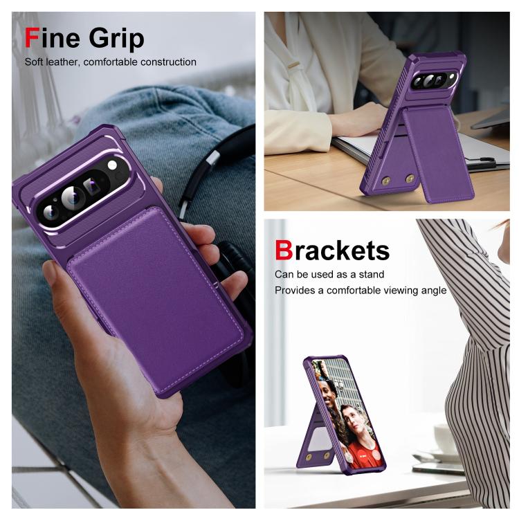 For Google Pixel 9 / 9 Pro Vertical Flip Card Bag Holder Leather Phone Case