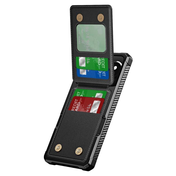 For Google Pixel 9 Pro XL Vertical Flip Card Bag Holder Leather Phone Case