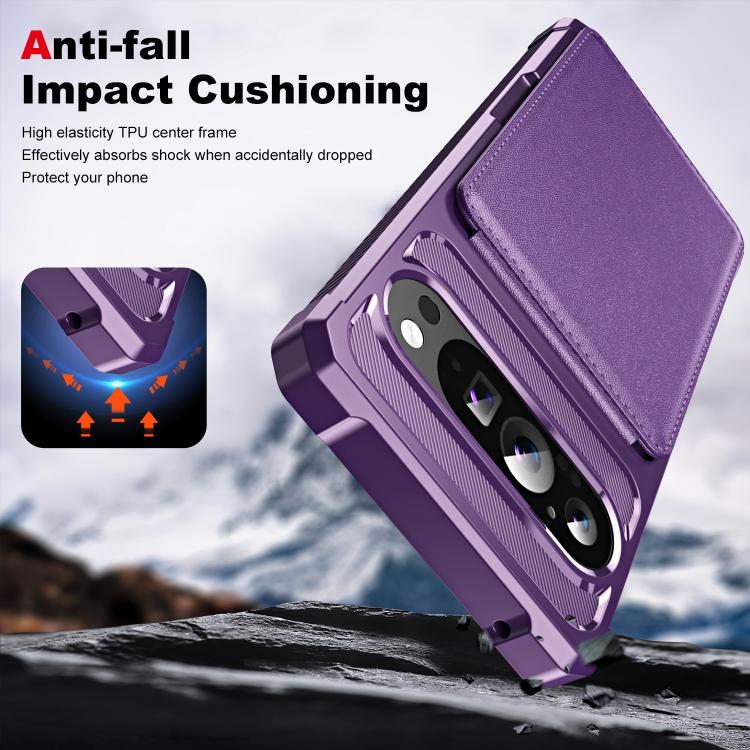 For Google Pixel 9 Pro XL Vertical Flip Card Bag Holder Leather Phone Case