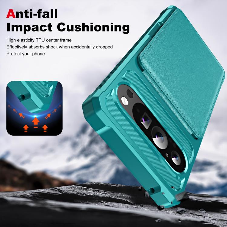 For Google Pixel 9 Pro XL Vertical Flip Card Bag Holder Leather Phone Case