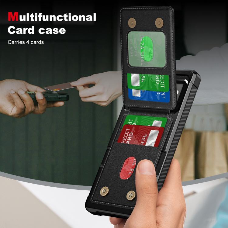 For Google Pixel 8 Vertical Flip Card Bag Holder Leather Phone Case