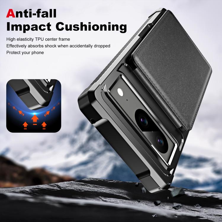 For Google Pixel 8 Vertical Flip Card Bag Holder Leather Phone Case