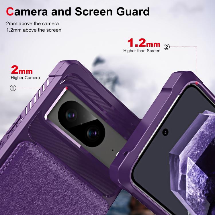 For Google Pixel 8 Vertical Flip Card Bag Holder Leather Phone Case
